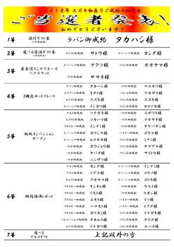 2018年スズキ初売り大抽選会　結果発表！