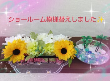 ショ－ル－ム模様替えしました(*´ω｀)
