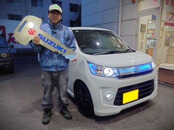 富津市にお住まいのF様にワゴンRスティングレーをご納車いたしました。