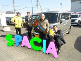 スペーシアカスタム納車！！