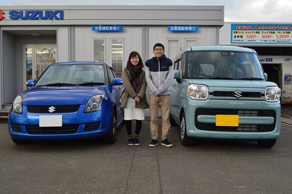 ｉ様 スペーシア 納車です 納車ギャラリー お店ブログ 株式会社スズキレピオ スズキアリーナ新川インター