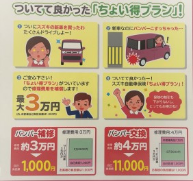 スタッフ激推し！スズキ車限定！ちょい得プランについて