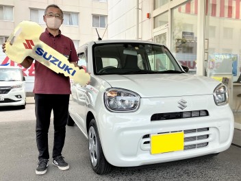 富津市にお住いのM様に、アルトをご納車いたしました。