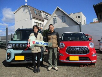 加古郡N様スペーシアギア納車式！