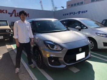 新車スイフトスポーツ納車しました