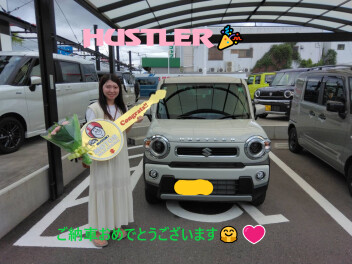 HUSTLER　M様　納車式　(^o^)♡