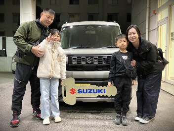 君津市にお住まいのK様にスペーシアギアをご納車いたしました。