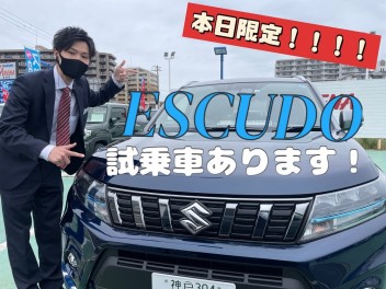 本日限定！！エスクード試乗車ございます！！