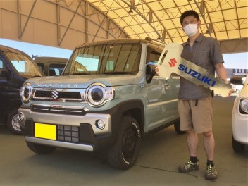 埼玉県にお住いのO様にハスラーオフロードPKGをご納車いたしました。