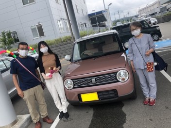 新色！テラコッタピンクのラパンご納車☆