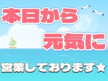 本日から元気に営業スタート★