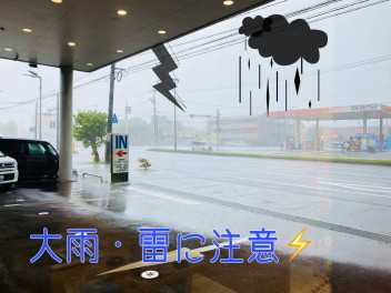 今日もお昼から大雨です(T_T)/~~~