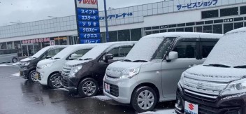 雪降りました(^^;