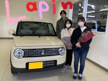 M様☆ラパン納車させていただきました