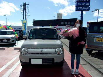 K様、ラパンご納車致しました