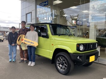 祝！ジムニーご納車おめでとうございます！