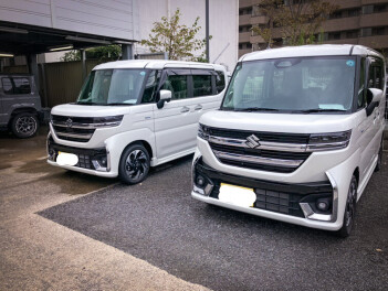 スペーシアカスタム２台お揃いでのご納車✨