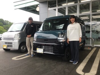 K様　この度はエブリイＪリミテッドのご納車ありがとうございました。