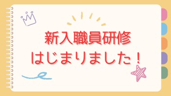 新入職員研修の様子をお届け☆