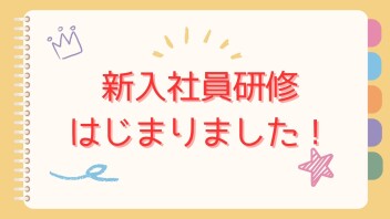 新入社員研修の様子をお届け☆