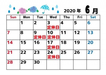 6月９日（火）・１０日（水）は連休です