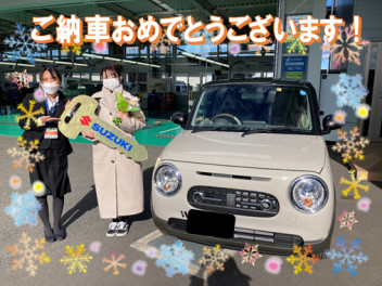 ラパンご納車させていただきました！