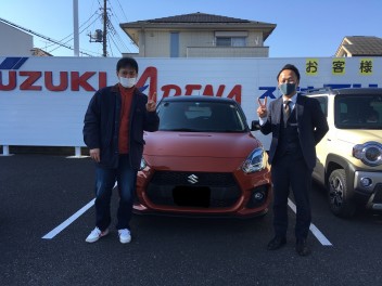 スイフトスポーツ御納車致しました！