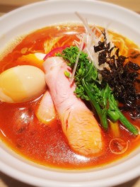 搾菜とネギのホアジャン包みの旨辛塩ラーメン～あおぎり～