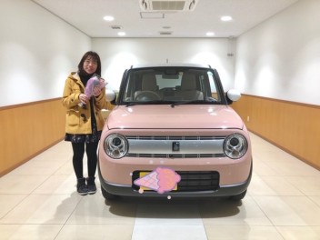 ラパンご納車させていただきました(*^_^*)