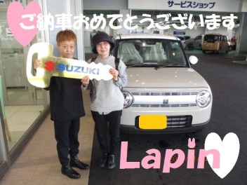 Lapinご納車(*^_^*)