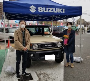 Ｔ様納車　ジムニーシエラ　担当山崎