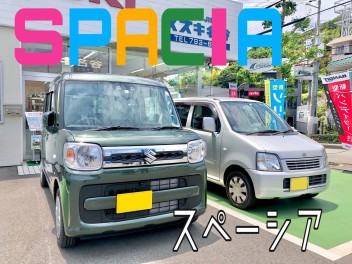 クールカーキの可愛いスペーシアご納車です