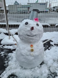 雪が積もりましたね！