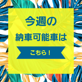 ☆7月20日☆今週の納車可能なお車はこちら！