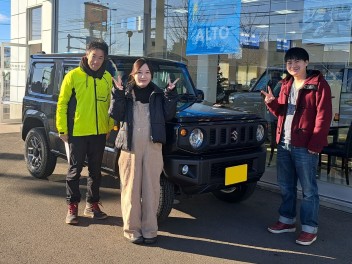 祝！ジムニーご納車おめでとうございます！