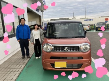 ワゴンRスマイル納車させていただきました☆
