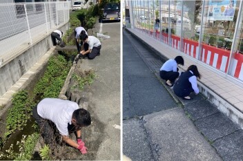 7月18日は　「クリーンデー」　美化清掃を実施しました