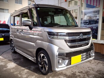 富津市にお住まいのY様に、スペーシアカスタムをご納車いたしました。