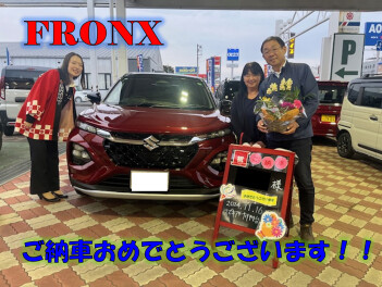 フロンクスご納車おめでとうございます！！