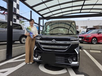 スペーシアカスタム　Ｆ様納車式