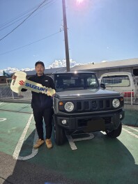 お待たせしました！！　ジムニー納車です！