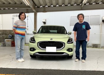 E様　スイフト　ご納車おめでとうございます