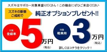 ＜得＞今なら純正オプションプレゼント！！！