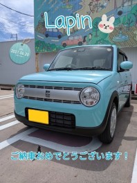 とってもキュートなラパンご納車致しました☺