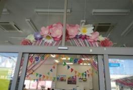 花のアーチを作ってみました