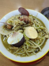 北海道産帆立と広島産牡蠣のちゃんぽんを喰らうの巻　長岡　ラーメンおこじょ　麺人　麺狂い　麺紀行