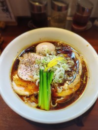 祥気ブラックを喰らうの巻　長岡　麺の風祥気　麺人　麺狂い　麵紀行