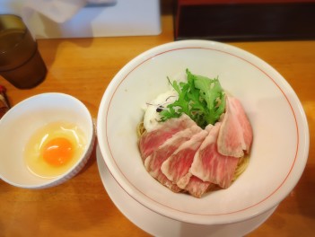 A４ランク黒毛和牛和えそばを喰らうの巻　燕市　KUBO LABO　麵人　麺狂い　麺紀行