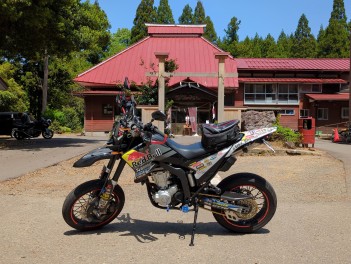 上越　風巻神社ツーリング　WR250X　バイク男子のツーリング日記