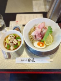 燻製肉の昆布水つけそばを喰らうの巻　新潟東区　鶏そば縁道　麺人　麵狂い　麵紀行